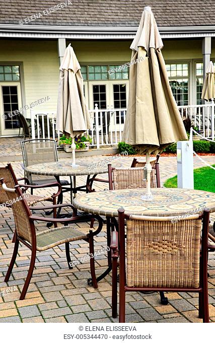Patio tables and chairs