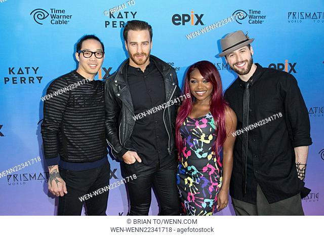 Premiere screening of EPIX's 'Katy Perry: The Prismatic World Tour' at The Theatre at Ace Hotel - Arrivals Featuring: Bryan Gaw, Lockhart Brownlie, Cherri Black