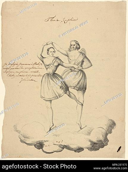 Flore et Zéphire. Prints depicting dance Ballet or dance scenes from theatrical works, with or without people in them. Date Issued: 1839 Place: n.p