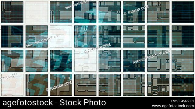 Data Management Analysis Abstract Background Concept Art