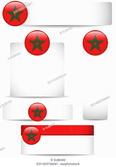 Morocco Country Set of Banners