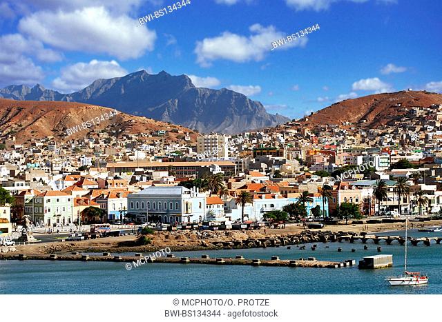 city of Mindelo on the island Sao Vicente, Cap Verde Islands, Mindelo