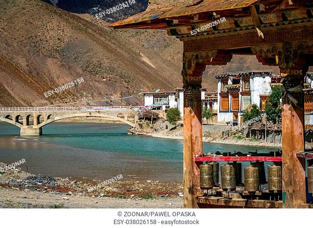 Tibetan homes in a remote village