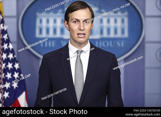 Jared Kushner, Assistant to the President and Senior Advisor, speaks during a news conference in the James S. Brady Press Briefing Room at the White House in...