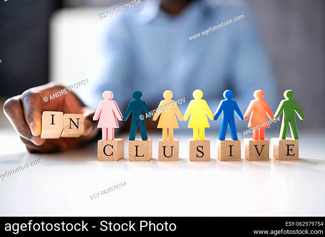 Inclusive Diversity LGBT Colors. Diversity And Inclusion