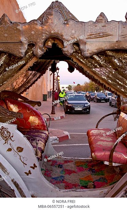 Meknes, carriage, architecture, Morocco
