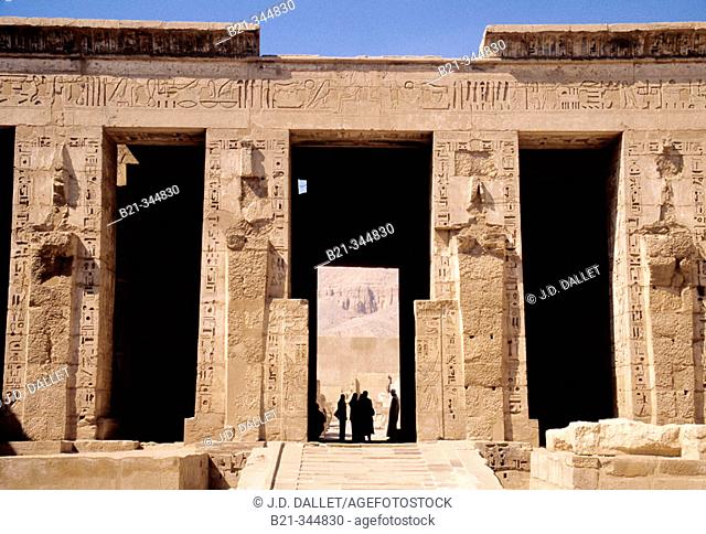 Madinat Habu temple, Luxor West Bank. Egypt