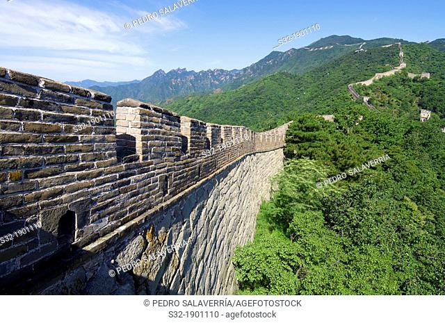 view of the Simatai Great Wall of China, Beijing, China