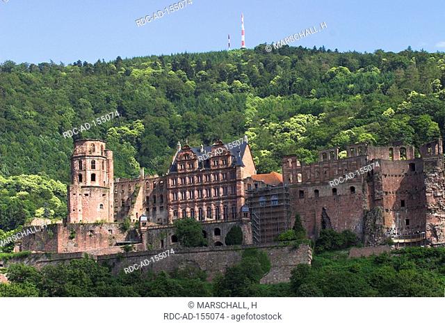 Castle Heidelberg Heidelberg Baden-Wurttemberg Germany