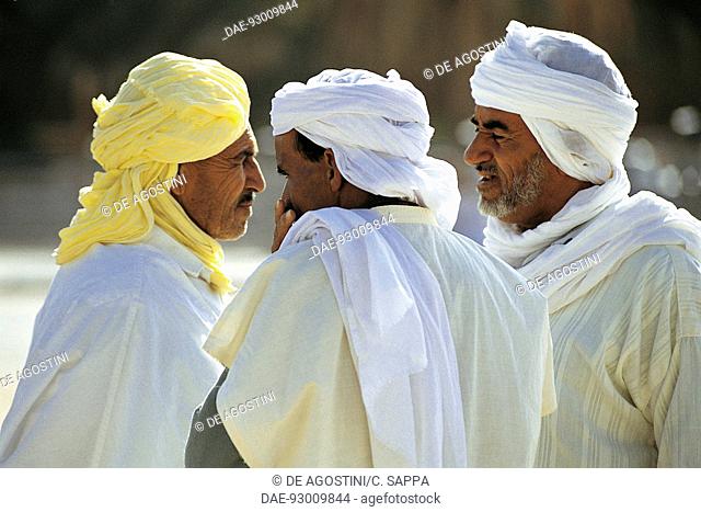 Men wearing turbans, Metlili Chaamba, M'zab Valley, Ghardaia, Algeria