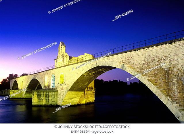 Saint-Bénézet bridge. Avignon. Provence, France