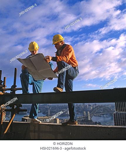 Industry, Construction, High-rise building, Engineers