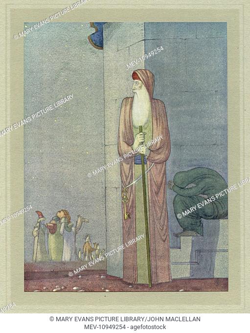 Illustration to Hassan (The Story of Hassan of Baghdad and How he Came to Make the Golden Journey to Samarkand), a verse drama by James Elroy Flecker