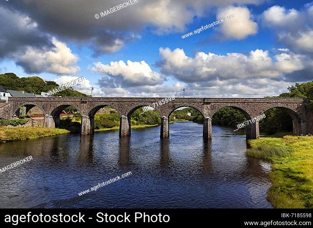 Bridge over the River Black Oak, Seven Arches Bridge, Newport, Mayo, Connacht, Ireland, Europe