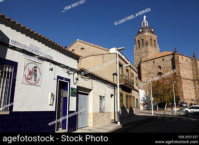 Parish Of The Assumption Of Our Lady Puertollano, Ciudad Real, Spain. This church was built in the 16th century on the land occupied by the old one