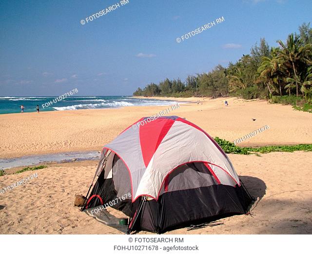 Napali Coast, Kauai, HI, Hawaii, North Shore, Na Pali, Haena Beach Park, Tunnels beach, camping