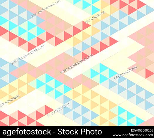 A pale harlequin type patchwork multi coloured background