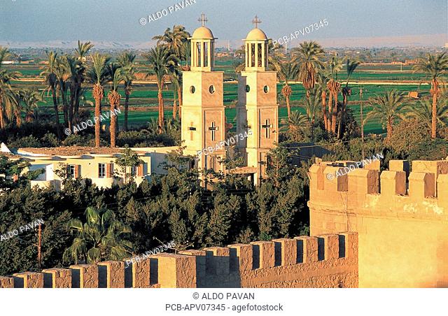 Nile valley, Sohag, monastery al Muharraq