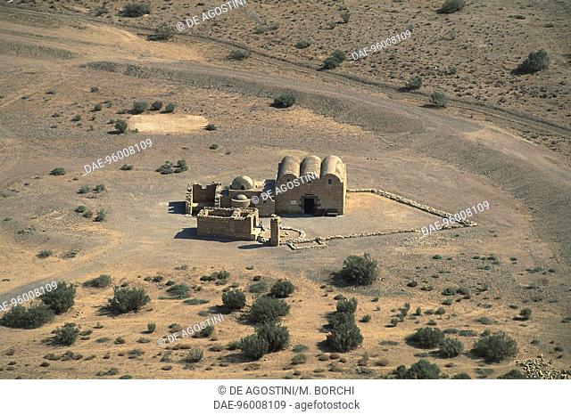 View of the castle of Qasr Amra, or Qusayr 'Amra (UNESCO World Heritage Site, 1985), Jordan. Islamic civilization, Umayyad Caliphate, 8th century AD