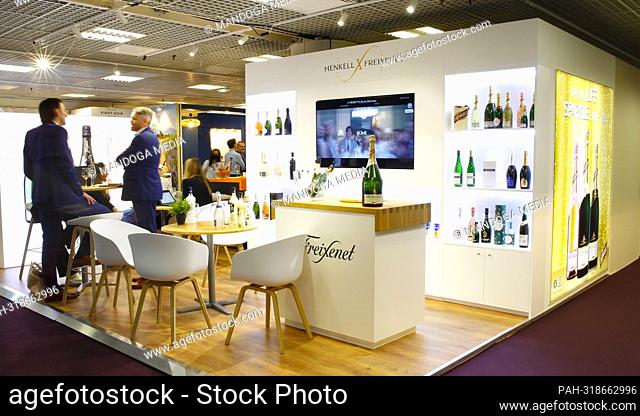 Cannes, France - October 05, 2022: TFWA World Exhibition and Conference with Henkell Freixenet Stand. The Duty Free and Travel Retail Global Summit at the...