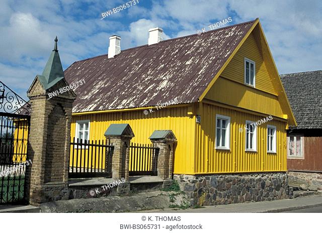 Old Karaen wood house, Lithuania, Vilnius area, Trakai