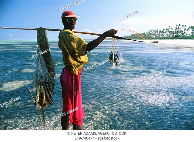 Fisherman, west coast of Zanzibar, Tanzania