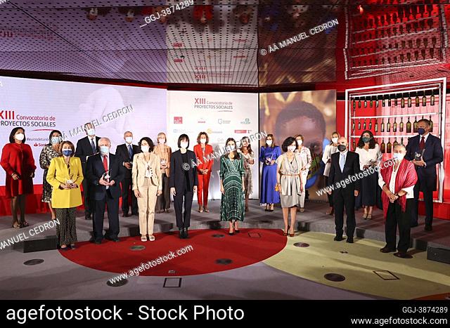Queen Letizia of Spain attends Closing ceremony of the 13th annual call for Banco Santander Social Projects at Reina Sofia Museum on September 21