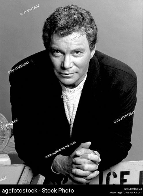 William Shatner, Half-Length Publicity Portrait for the Reality-based TV Series, Rescue: 911, CBS-TV, 1989