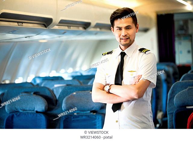 Handsome flight attendants