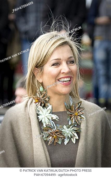 Queen Maxima of The Netherlands during the symposium 'Music Education, we do together' at the Conservatory in Amsterdam, The Netherlands, 30 March 2016