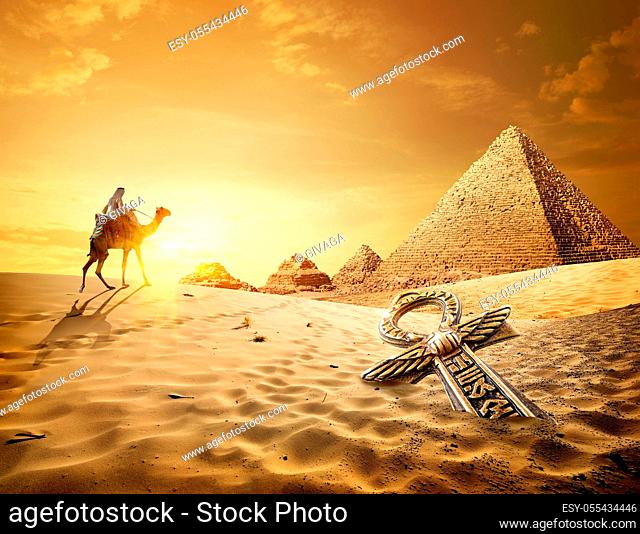 pyramids, necropolis, anch