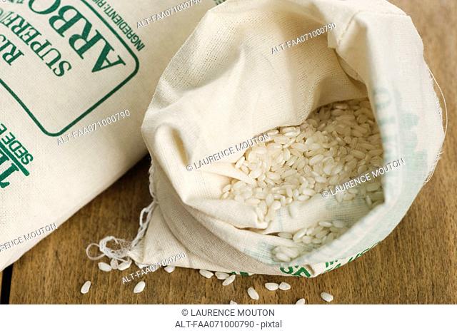 Bags of Arborio rice