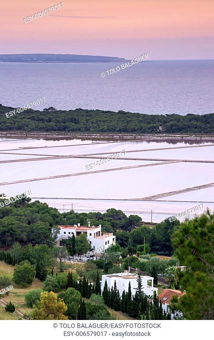 Estany des Cavallet. Natural Park of Ses Salines de Eivissa i Formentera. Ibiza. Illes Balears. Spain