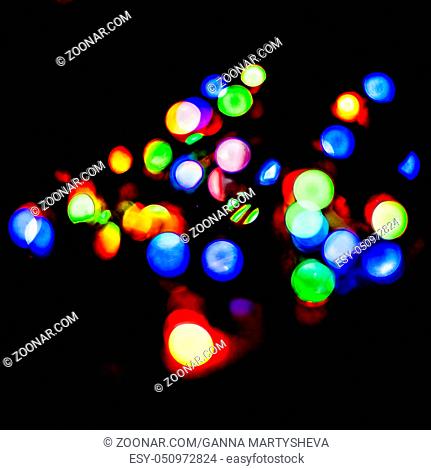 Multicolored bokeh. Bokeh. Colored abstract background. layout design can be used for a background concept or festival background