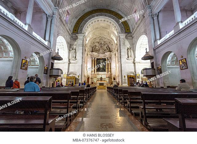 Interior of the Basilica Antiga in Fatima, Fatima, Santarem district, Portugal, Europe