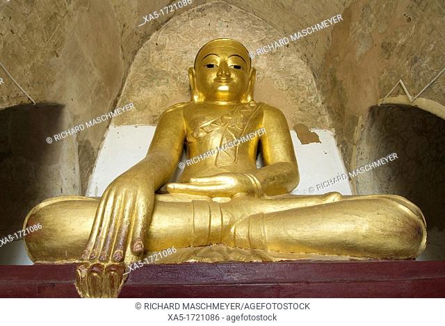 Sitting Buddha, Gawdawpalin Pahto, Bagan, Myanmar/Burma