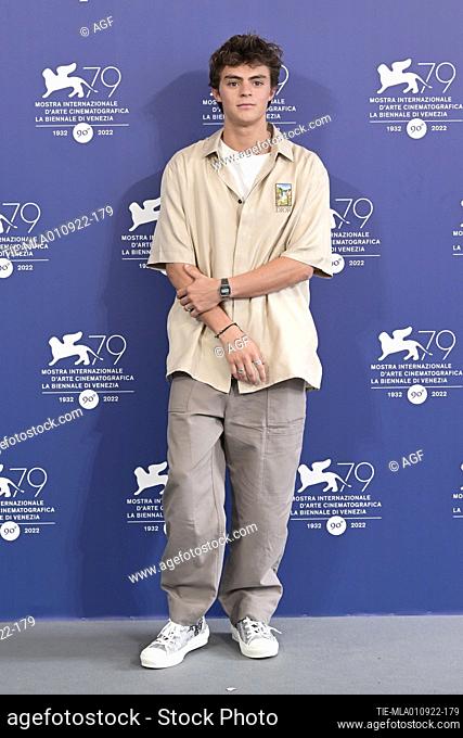 Iker Sanchez Solano attends the photocall for ""Bardo"" at the 79th Venice International Film Festival on September 01, 2022 in Venice, Italy