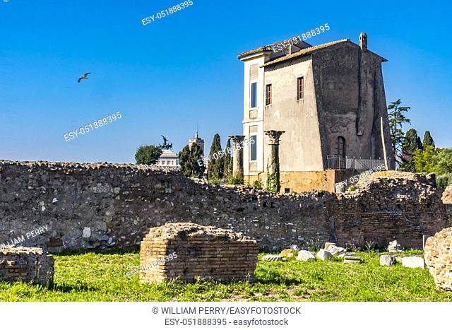Ancient Ruins Museum Palantine Hill Rome Italy