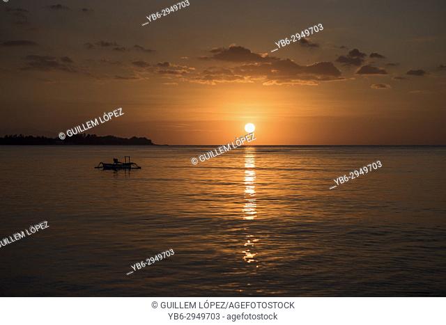 Sunset in Gili Air, Gili Islands, Indonesia