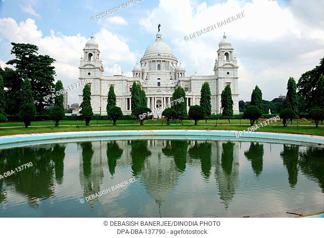 Victoria memorial built between 1906 and 1921 ; Calcutta ; West Bengal ; India