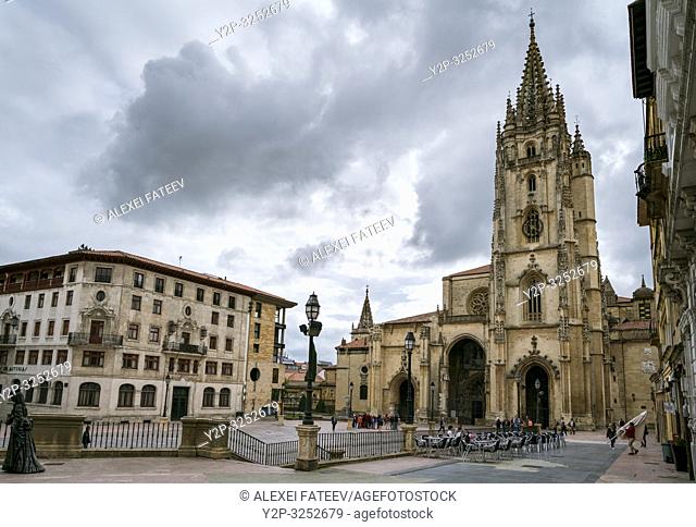 Cathedral of San Salvador in Oviedo, Asturias, Spain