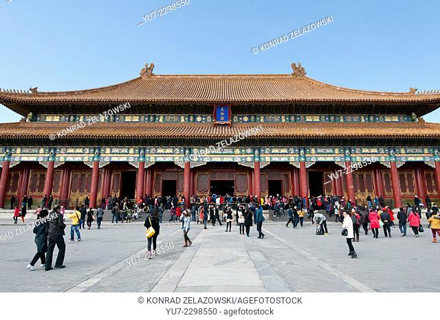 Hall of Supreme Harmony (Taihedian) in Forbidden City, Beijing, China