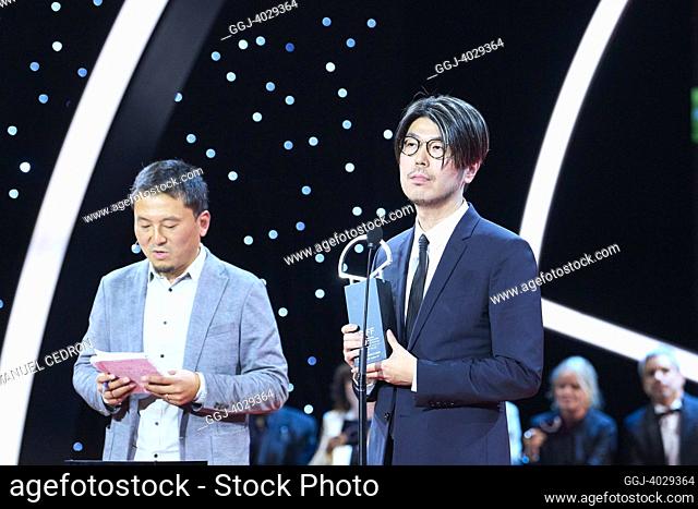 Genki Kawamura attended Closing Ceremony during 70th San Sebastian International Film Festival at Kursaal Palace on September 24