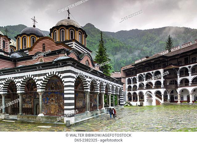 Bulgaria, Southern Mountains, Rila, Rila Monastery, exterior