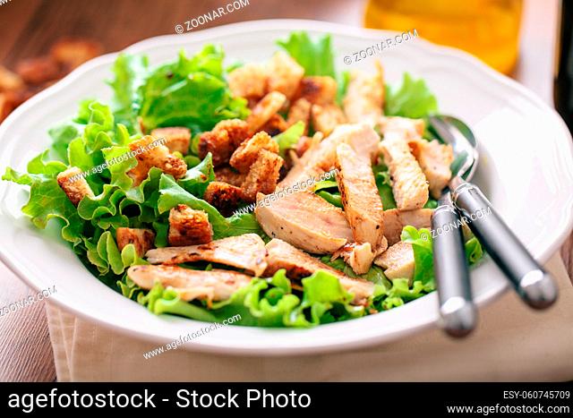 Chicken Salad on a Plate. High quality photo