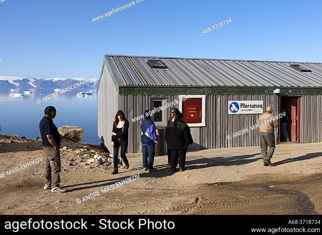 The post office in the small village Qaanaaq in northern Greenland, not to far from Thule Air base