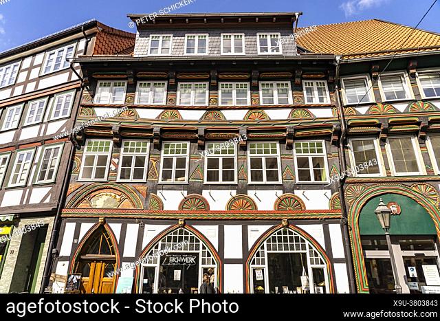 timbered houses in Einbeck, district Northeim, Lower Saxony, Germany
