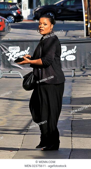 Yvette Nicole Brown spotted at the Jimmy Kimmel Live! Studio Featuring: Yvette Nicole Brown Where: Hollywood, California