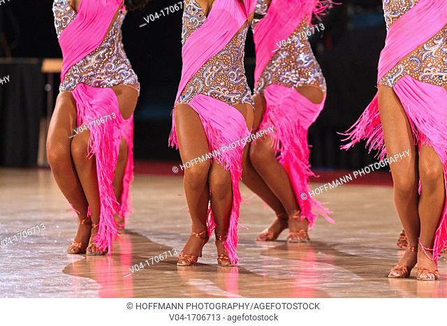 Close up of a female dancers at a dancing competition, Germany, Europe