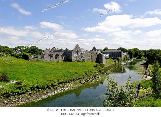 Ruins of the former Franciscan monastery, Askeaton on the River Deel, County Limerick, Ireland, Europe